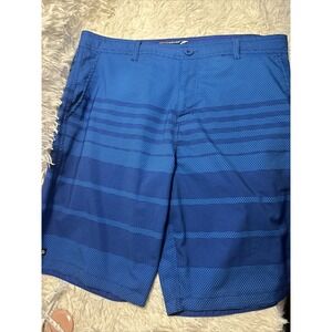 MICROS MCC Men's Board Shorts Swim Trunks Stripes Green And Grey Size‎ 32